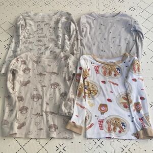 4 Organic cotton pajama tops